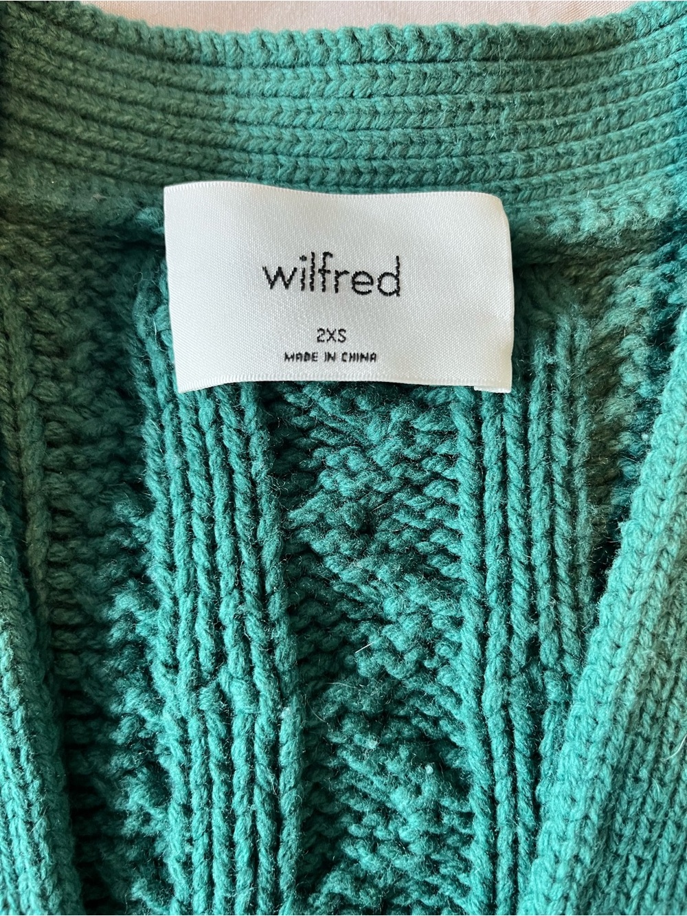Wilfred Emerald Green Alps Knit Cardigan - Picture 2 of 10